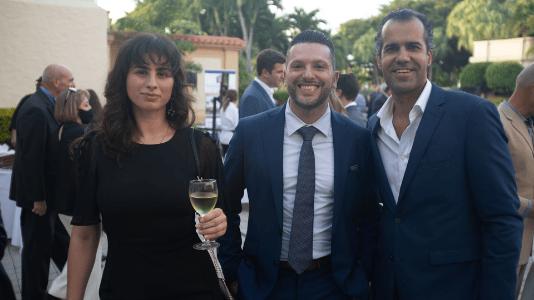 Anthony Angelillo with industry colleagues at an evening event
