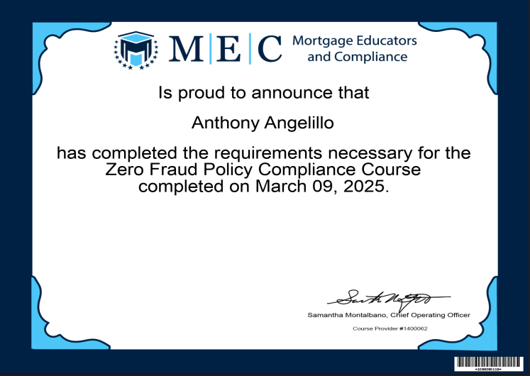 Zero Fraud Policy Compliance Course
