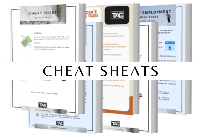 TLG Weekly Updates mortgage cheat sheets