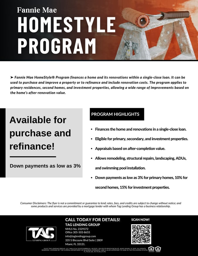 Fannie Mae Homestyle Program