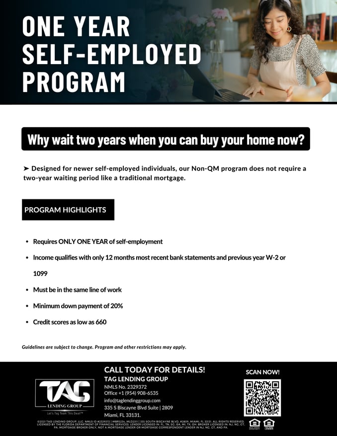 One Year Self-Employed Program