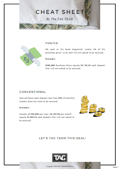 Pillow Money Cheat Sheet