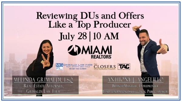 Reviewing DUs And Offers Like A Top Producer
