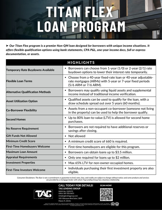Titan Flex Loan Program