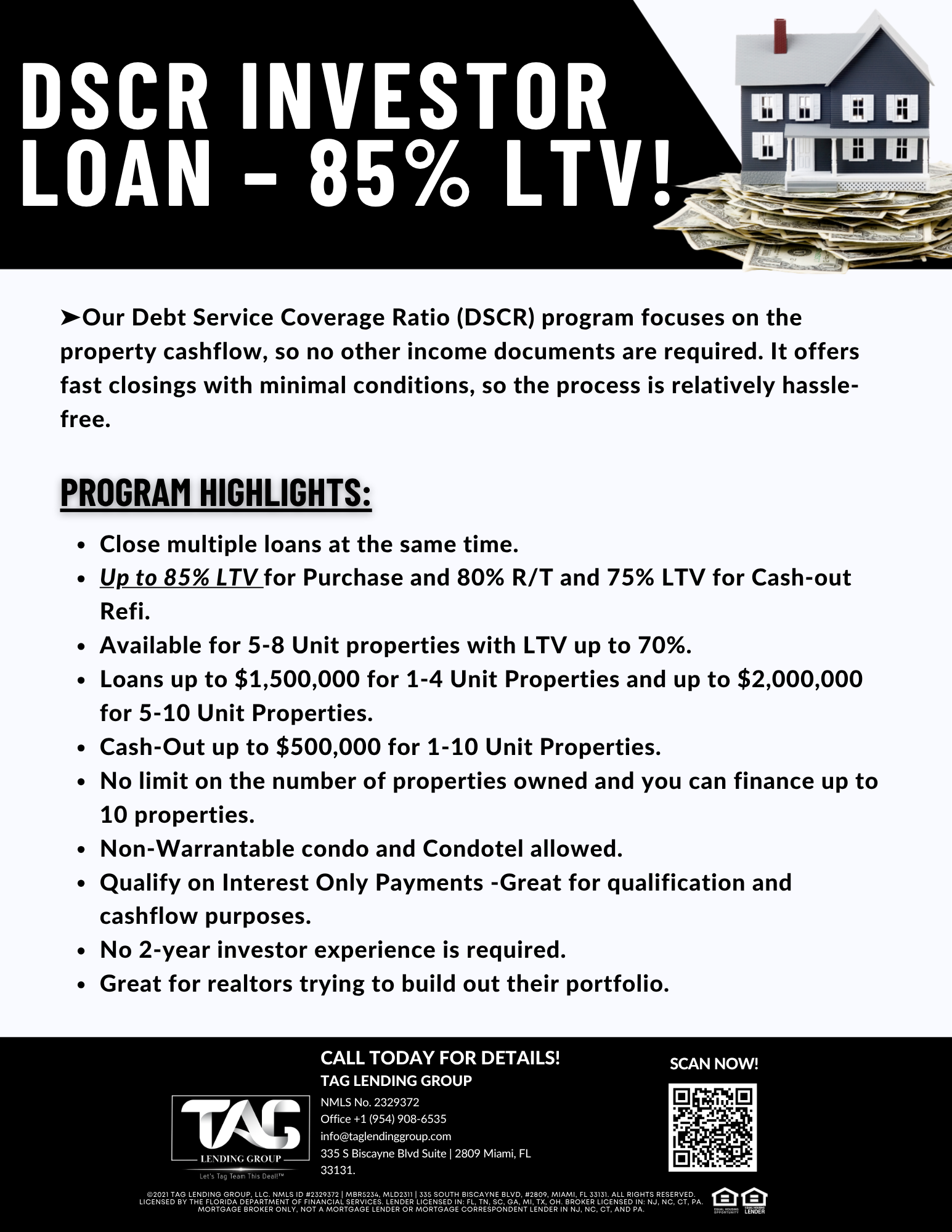 DSCR Investor Loan 85% LTV Program Overview