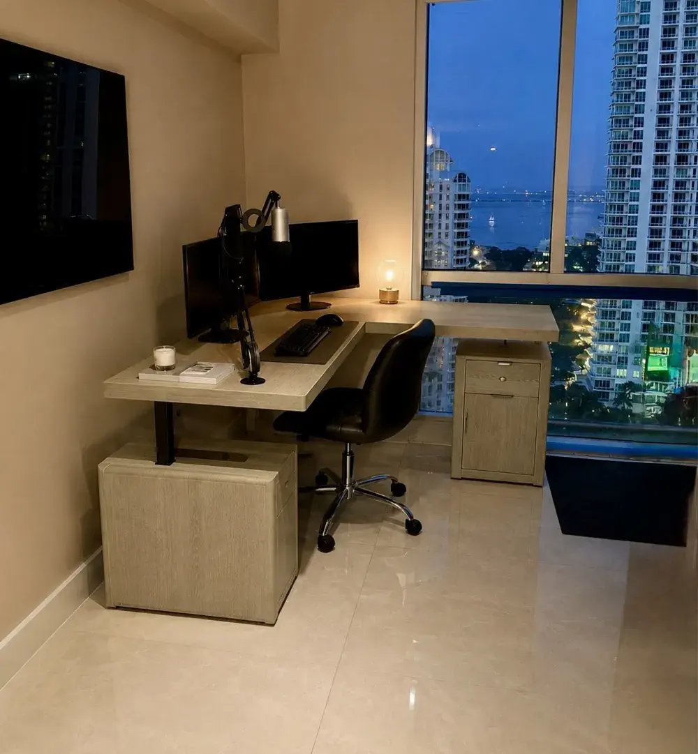 Tag Lending Group office, Suite 2809, overlooking Biscayne Bay in downtown Miami