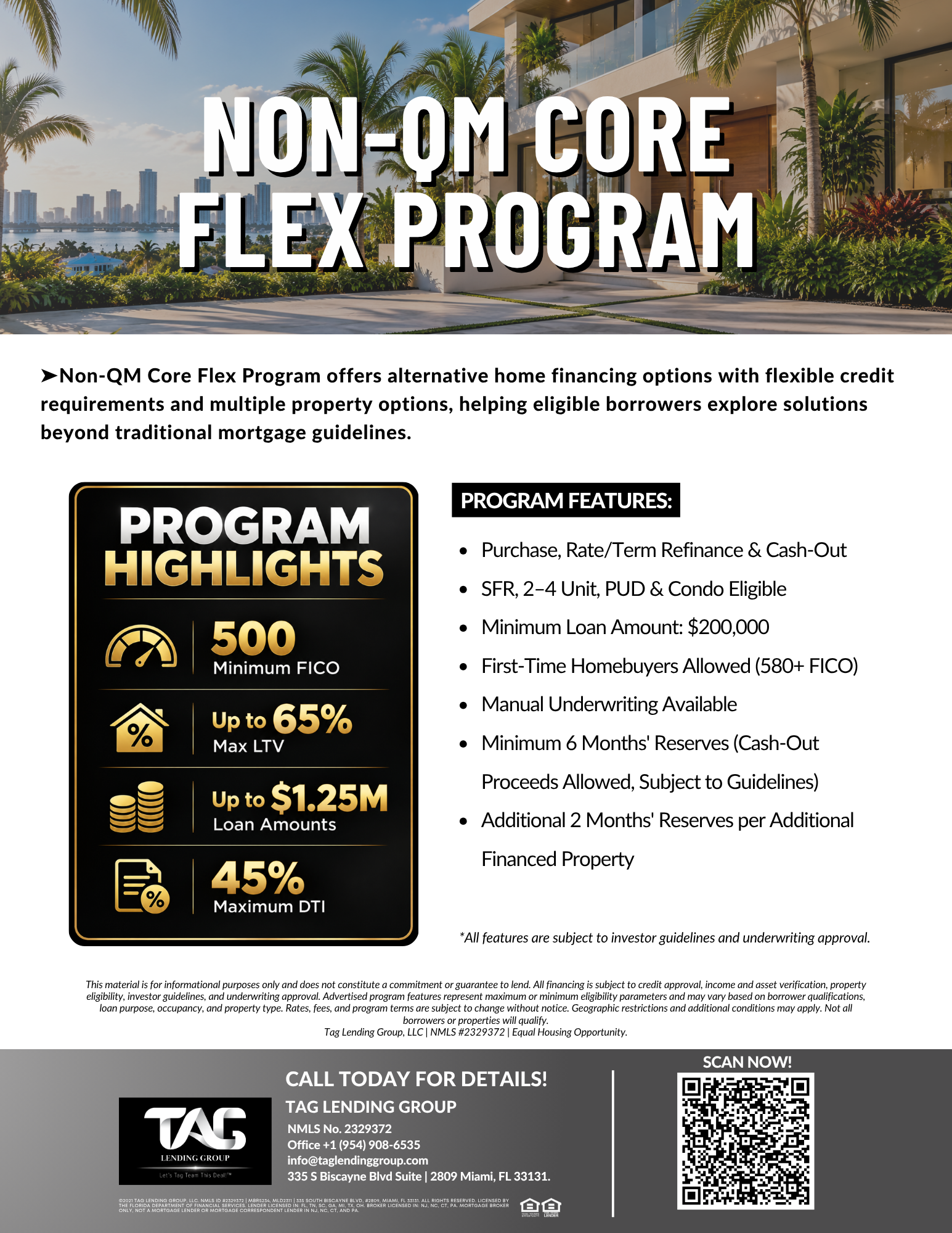 TAG Lending Group loan programs